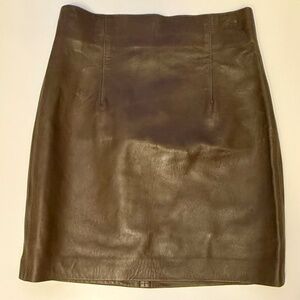 BNWT 100% LEATHER BODYCON MINI SKIRT ZARA SIZE XS